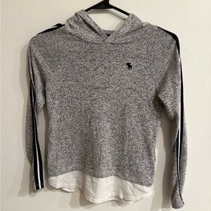 Abercrombie kids Gray Hooded Sweater with Logo